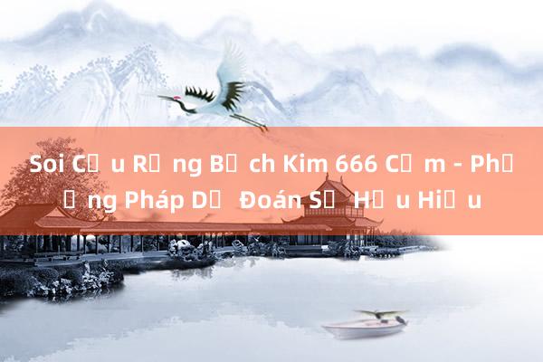 Soi Cầu Rồng Bạch Kim 666 Cơm - Phương Pháp Dự Đoán Số Hữu Hiệu